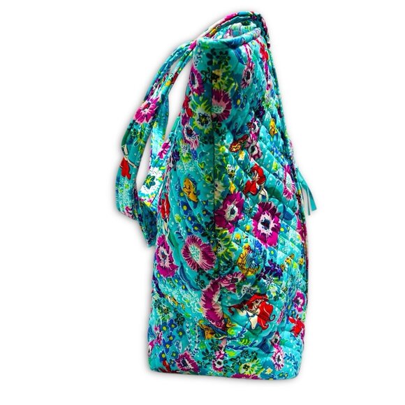 Vera Bradley Disney Princess Ariel Little Mermaid Large Floral Tote Bag. RARE! - Picture 5 of 8